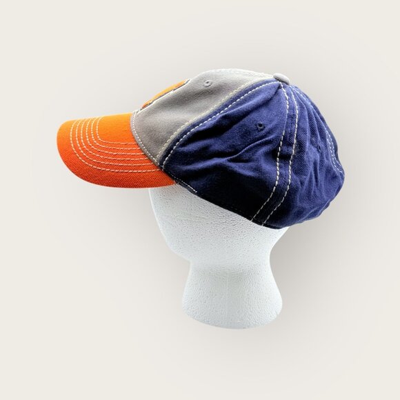 University Of Illinois Fighting Illini Adjustable Baseball Cap Orange Navy Grey - Picture 2 of 7